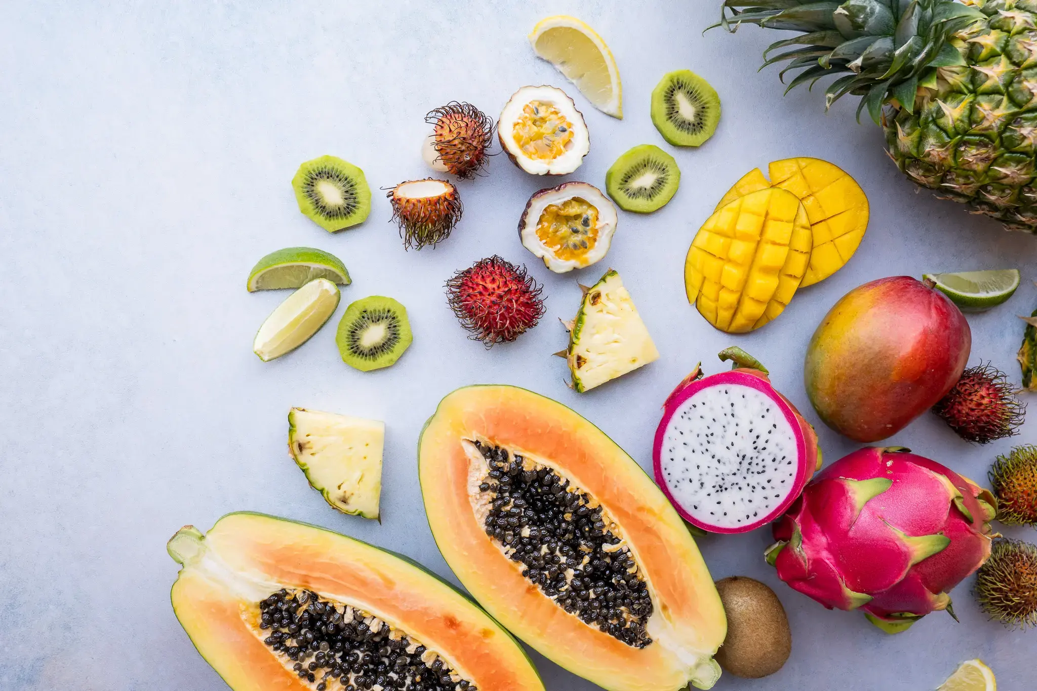 Tropical fruit display